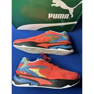 PUMA RS-FAST RED GO FOR 385795-01 Firelight/Blue Men's Running Casual Size 13